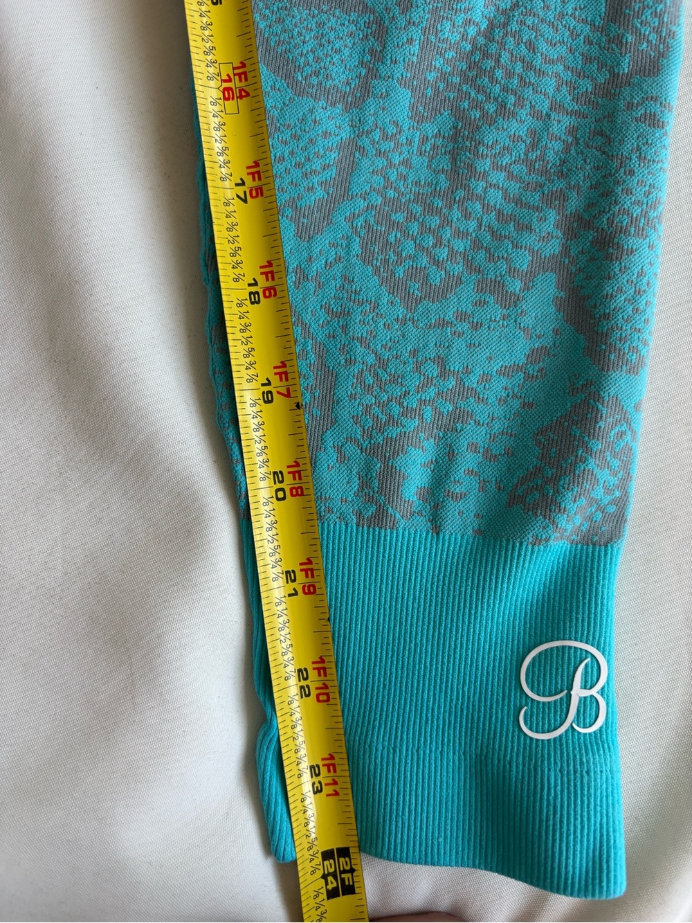 Bombshell sportswear teal and grey snake-print seamless leggings large-XL - Picture 10 of 10